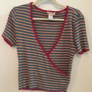 Urban outfitters  Rainbow wrap shirt